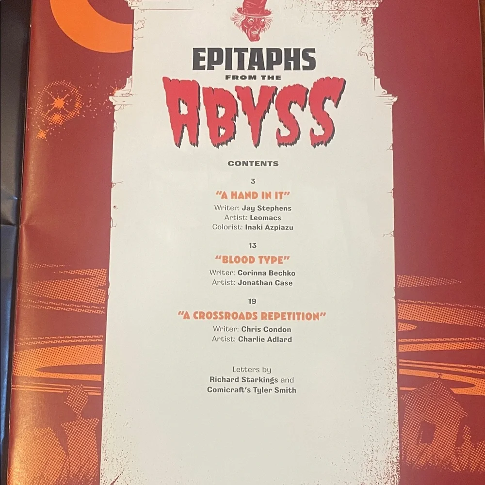 Epitaphs from the Abyss #3 Comic Book - Picture 4 of 5